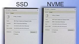 NVME vs SSD Copy Files [upl. by Llemar]