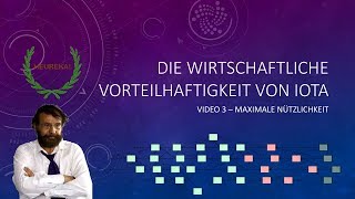 Die wirtschaftliche Vorteilhaftigkeit von IOTA  Maximale Nützlichkeit 33  Wohlfahrtstheorie [upl. by Enelahs474]