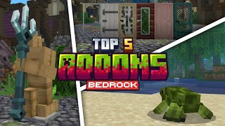 Top 5 Addons for Minecraft Bedrock 121 Update [upl. by Froma37]