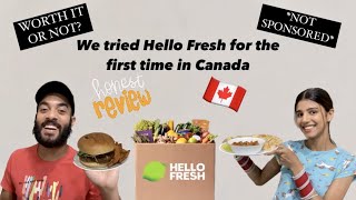 HONEST REVIEW HelloFreshUS  Hello Fresh in Canada [upl. by Nilahs]