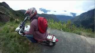 KLX 250 vs XT350 Road to Tangma Papuan Highlands [upl. by Dorehs]