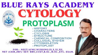 CYTOLOGY  PROTOPLASM HISTORY  CHARACTERS  CYCLOSIS  STRUCTURE  CYTOSKELETON  PROTOPLAST [upl. by Aldin]