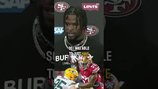 Dre Greenlaw explains why he didnt go down after his gamesealing interception 49ers nfl [upl. by Tay]