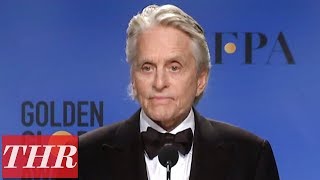 Golden Globes Winner Michael Douglas Full Press Room Speech  THR [upl. by Flora137]