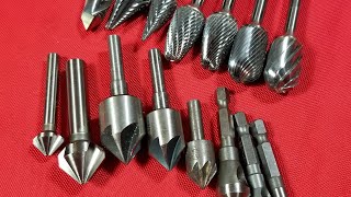 Carbide Rotary Files Burrs amp Chamfering Bits Comparison amp Introduction [upl. by Pamela301]