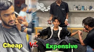 Cheap vs Expensive Haircut  Rs 400 vs Rs 18000 [upl. by Nwahsear459]