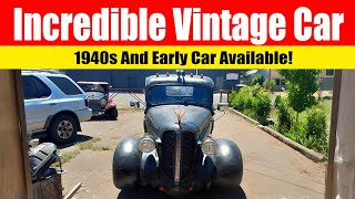 Incredible Vintage Cars  1940s And Early Car Available [upl. by Auqinat]