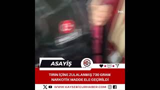 Tırın içine zulalanmış 730 gram narkotik madde ele geçirildi [upl. by Nek]