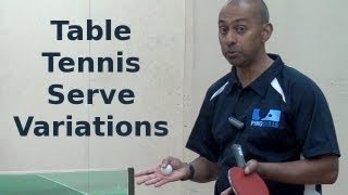 Serve Variations  Table Tennis  PingSkills [upl. by Nauwaj]