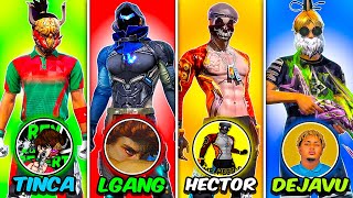 JUGUÉ CON LAS quotSKINS DE YOUTUBERSquot MAS INSANAS ☠️🔥 FREE FIRE [upl. by Yenaffit151]