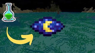 como hacer una pocion de vision nocturna en minecraft bedrock [upl. by Aernda]