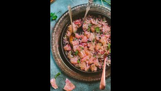 Sweet and Tart Pomelo Salad Bengali Style  Jambura Makha  Batabi Lebu Makha shorts [upl. by Ahsytal]