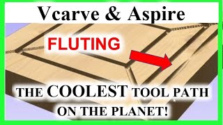 Flutes  How To Do Fluting  Flutes Toolpath Vectric Vcarve amp Aspire [upl. by Ocinom115]