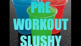 PRE WORKOUT SLUSHY THE ONLY WAY TO DRINK PRE WORKOUT [upl. by Mcconnell]