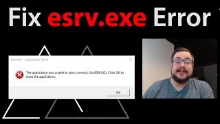 How to fix quotesrvexe Application Errorquot 0xc0000142 [upl. by Fellows]