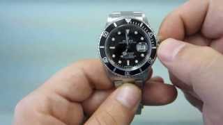 How to wind and set your Rolex Submariner GoldWatchCo [upl. by Takara]