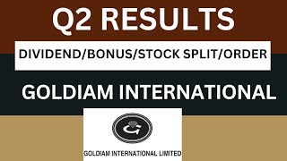 goldiam international Q2 Results 2025  goldiam Results Today  goldiam Share Latest News [upl. by Ramiah211]