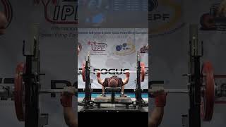 World Junior Record Bench Press Classic with 1395 kg by Vasileios Karakatsanis GRE in 53 kg class [upl. by Lugar383]