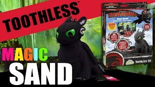 Magic Sand  Ohnezahn  Toothless Set mit 3D Form amp Landschaft  Unboxing amp Review [upl. by Rambow]