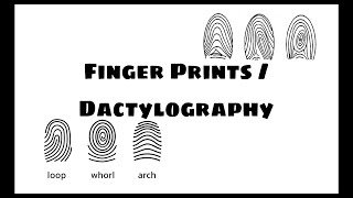 Finger Prints Dactylography [upl. by Jodoin]