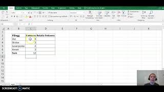 Frekvens Relativ frekvens i Excel [upl. by Quigley761]
