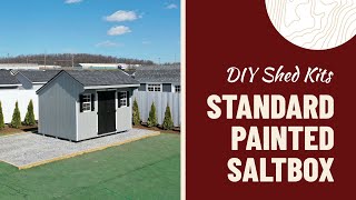 How to Build a Wooden Garden Shed Kit  Standard Saltbox Shed Kit w Wood Siding [upl. by Roley]