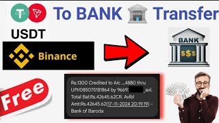 Binance Withdrawal To Bank Account  How To Withdraw Money From Binance  Binance Usdt To Inr [upl. by Tserof]