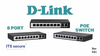 Dlink 8 Port Gigabit PoE Switch  2 Uplink Port 250m DESF1010PE  ASMR Video Boxinfo Boxinfo [upl. by Sabec]