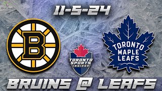 11524 Boston Bruins vs Toronto Maple Leafs Game Audio  NHL LIVE Stream Gamecast amp Chat [upl. by Schober]