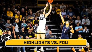 Fairleigh Dickinson at Iowa  Highlights  Big Ten Womens Basketball  Nov 6 2023 [upl. by Naillik]