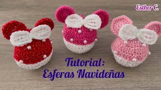 🥰Hermosas Esferas Navideñas Tejidas a Crochet🎄Fácil y Rápido Esferas a Crochet🎄 [upl. by Nuawad]