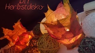 DIY Herbstdeko Teelicht  Kooperation mit Nicky L [upl. by Nytsrik]