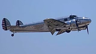 N93R Lockheed 12A Chino CA 15 June 2024 [upl. by Nnaillek]