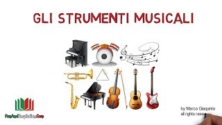 GLI STRUMENTI MUSICALI lessico italiano [upl. by Harriette]