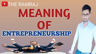 Entrepreneurship meaning I concept of entrepreneurship l Entrepreneurship in hindi [upl. by Stavro]