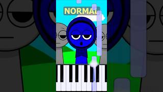 Jevin Theme Incredibox Sprunki  Normal Vs Horror on piano [upl. by Yznil]