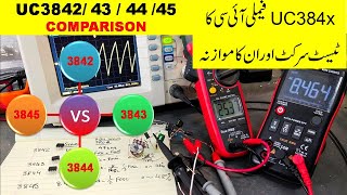 467 UC384x PWM Controller IC Test Circuit Comparison between UC3842 3843 3844 3845 ICs [upl. by Nnaeoj]