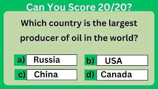 How Good is Your Geography Knowledge 🌎🤔 Geography General Knowledge Trivia Quiz [upl. by Oihsoy]