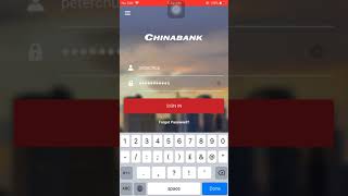 First time Login to your China Bank Mobile Banking App [upl. by Leola374]