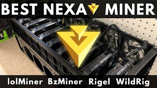 lolMiner vs BzMiner vs Rigel Miner vs WildRig  Mining NEXA Hashrates and Overclocks [upl. by Rosita]