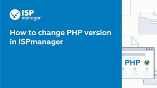 How to change PHP version in ISPmanager [upl. by Mattson]