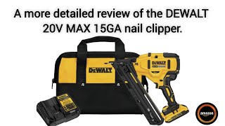 A more detailed review of the DEWALT 20V cordless nail gunnail gun [upl. by Ailatan260]