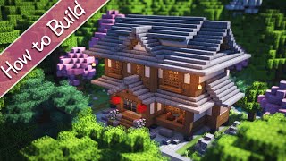 OSHACRA Part71 How to build Traditional Japanese Inn おしゃクラ！旅館の作り方（Minecraft） [upl. by Omarr]