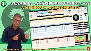 Planilha  Análise de Futebol 2025  A melhor e mais completa [upl. by Nibla]