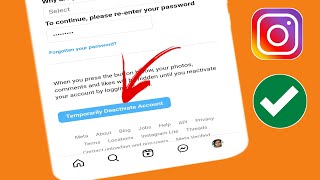 Instagram 계정을 일시적으로 비활성화하는 방법최신 업데이트 2024  100 작동 [upl. by Ellenet]