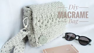 DIY Classic Macrame Bag  Klasyczna torebka ze sznurka [upl. by Eimam]