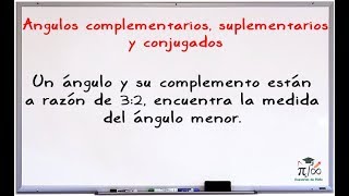 Problema razonado angulos complementarios suplementarios y conjugados [upl. by Darrow]