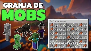 ✅GRANJA de MOBS y EXPERIENCIA para MINECRAFT Bedrock 121 FACIL [upl. by Ettelracs]