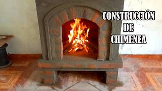 CHIMENEA RUSTICA DE LADRILLO  Tutorial Paso a Paso  Cocina a leña [upl. by Ilac]