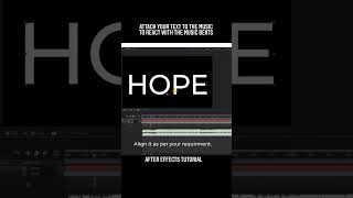 Text dancing on music beats in Adobe After Effects adobeaftereffects adobevideo motiongraphics [upl. by Rimhsak]